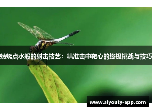 蜻蜓点水般的射击技艺：精准击中靶心的终极挑战与技巧